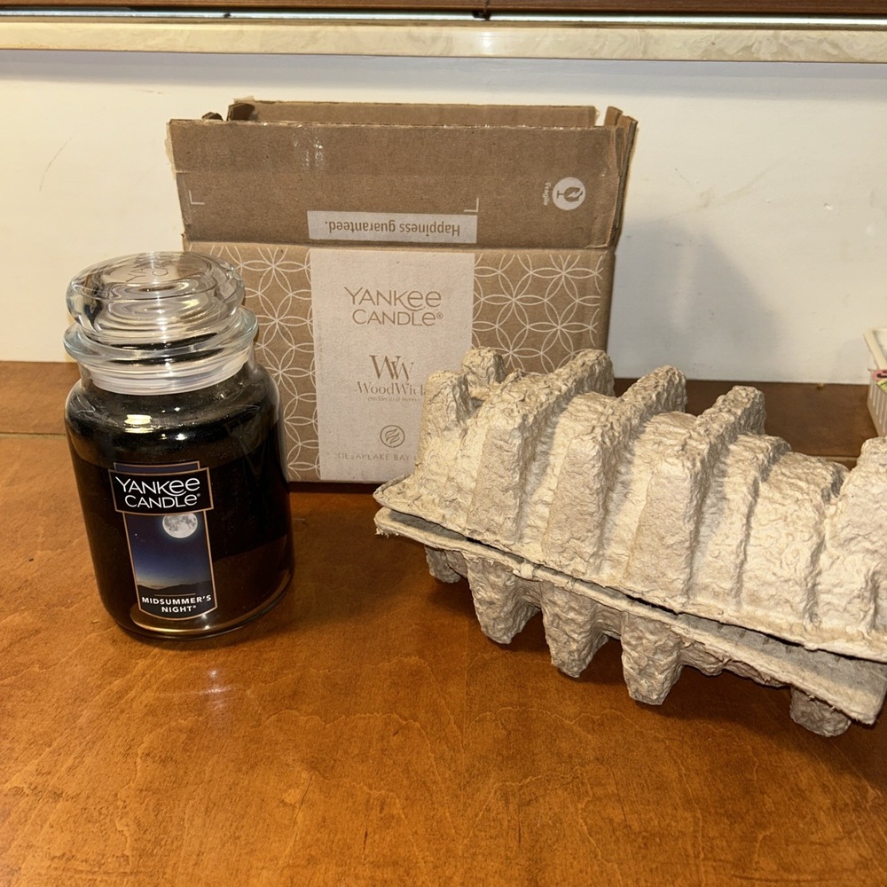 Yankee Candle MIDSUMMERS NIGHT 22oz Large Jar Original White Label Housewarmer